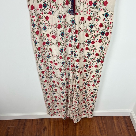 SANDRO Delfine printed twill and jacquard wide-leg jumpsuit Size 40 US 8 - Picture 5 of 10